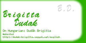 brigitta dudak business card